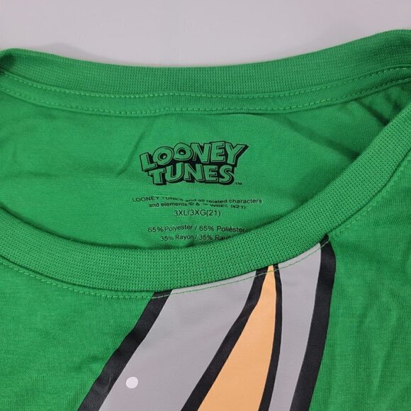 Looney Tunes Bugs Bunny Christmas Print Snowflakes Graphic T-Shirt - Picture 8 of 13